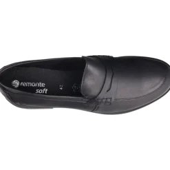 Mocassins*Remonte Agneta Black Matte