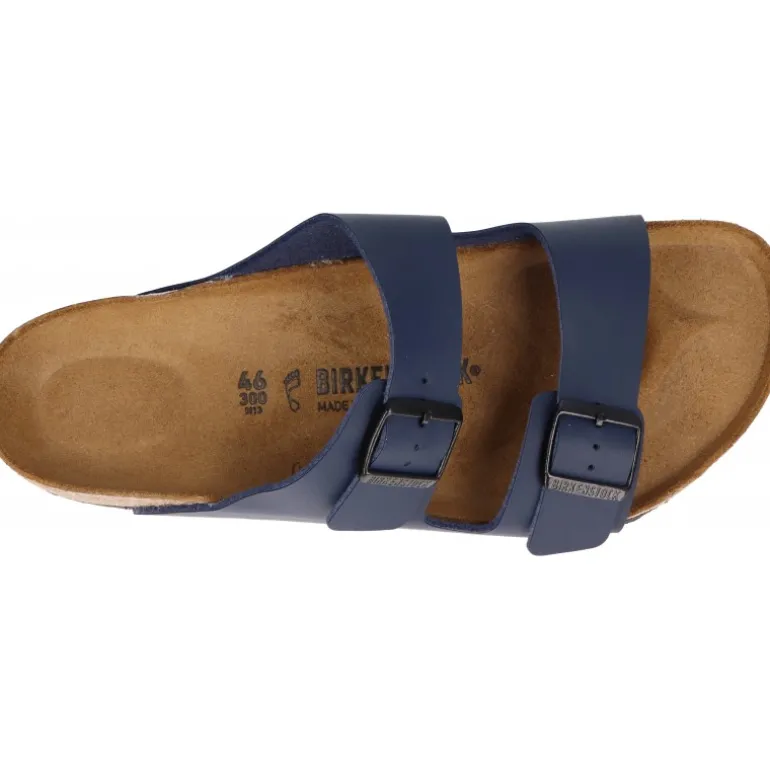 Sandales*Birkenstock Arizona Birko Flor Bleu