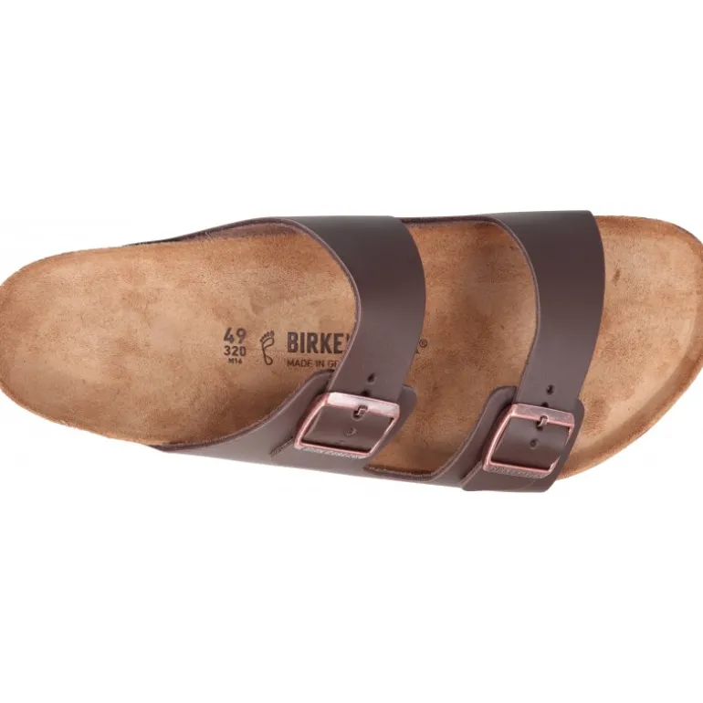 Tongs|Sandales*Birkenstock Arizona Cuero Natural Dark Brown