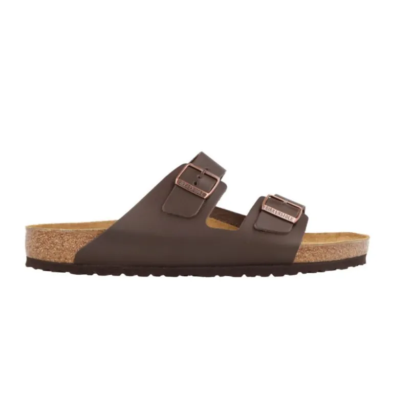Tongs|Sandales*Birkenstock Arizona Cuero Natural Dark Brown