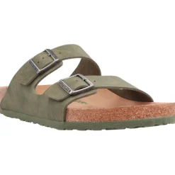 Sandales*Birkenstock Arizona Desert Dust Green Vegan