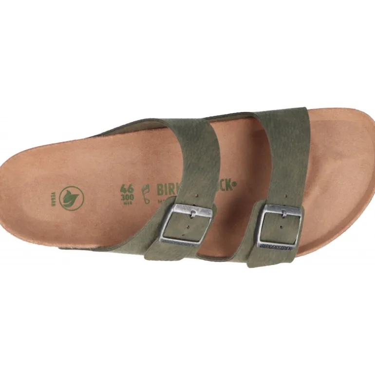 Sandales*Birkenstock Arizona Desert Dust Green Vegan
