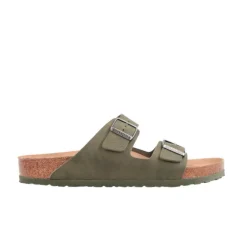 Sandales*Birkenstock Arizona Desert Dust Green Vegan
