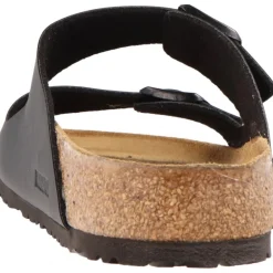 Sandales*Birkenstock Arizona SFB Black Birko Flor