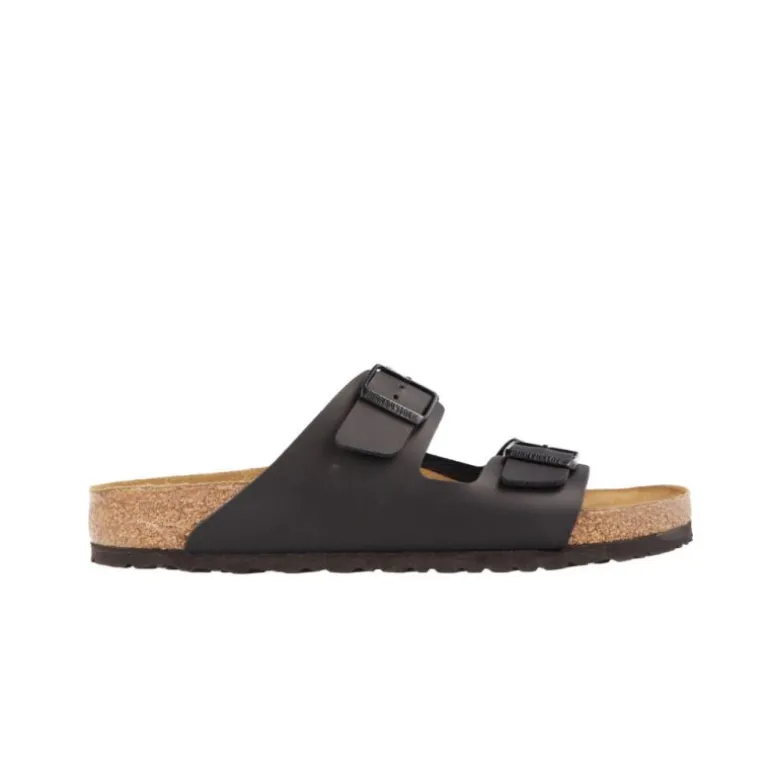 Sandales*Birkenstock Arizona SFB Black Birko Flor