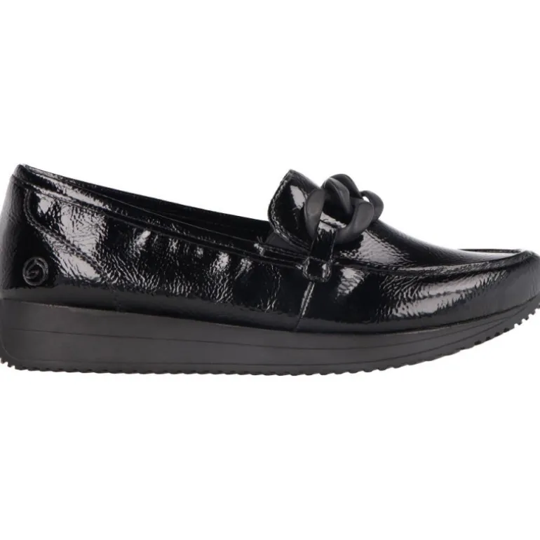 Mocassins*Remonte Avery cuir verni Black