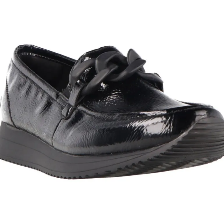 Mocassins*Remonte Avery cuir verni Black