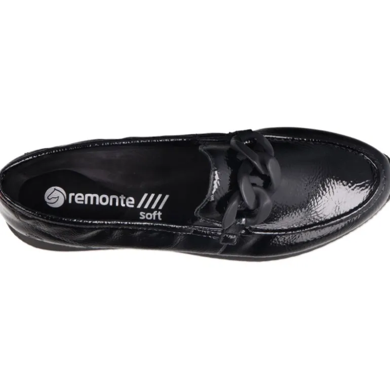 Mocassins*Remonte Avery cuir verni Black