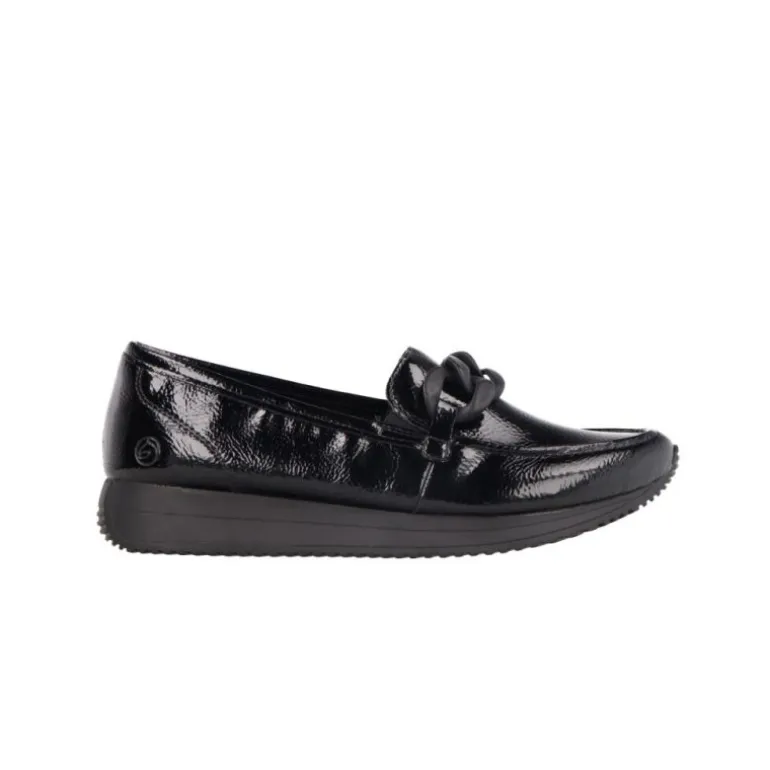 Mocassins*Remonte Avery cuir verni Black