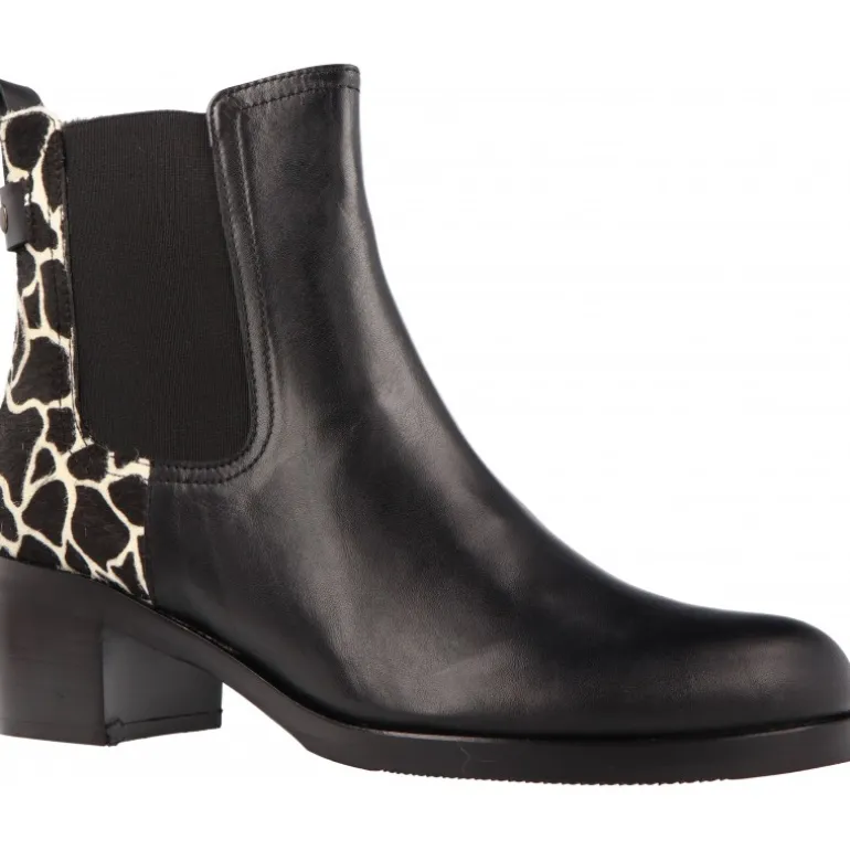 Bottines*Plumers Becerro Negro Jirafa