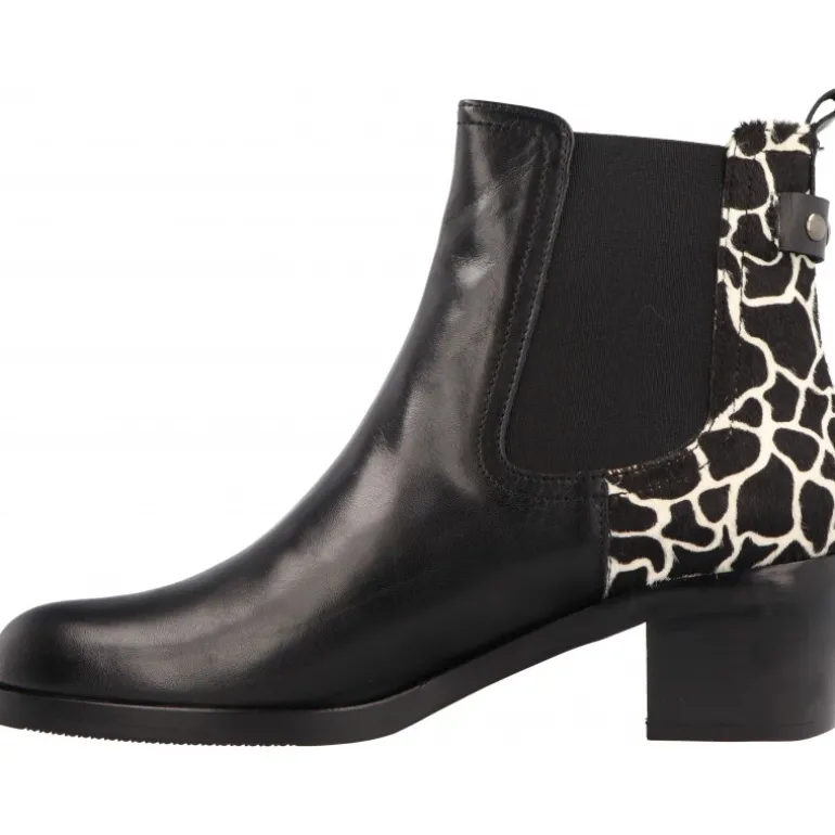 Bottines*Plumers Becerro Negro Jirafa