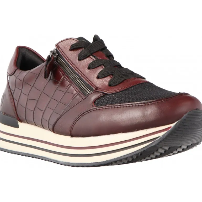 Sneakers*Remonte Cristal Burgundy