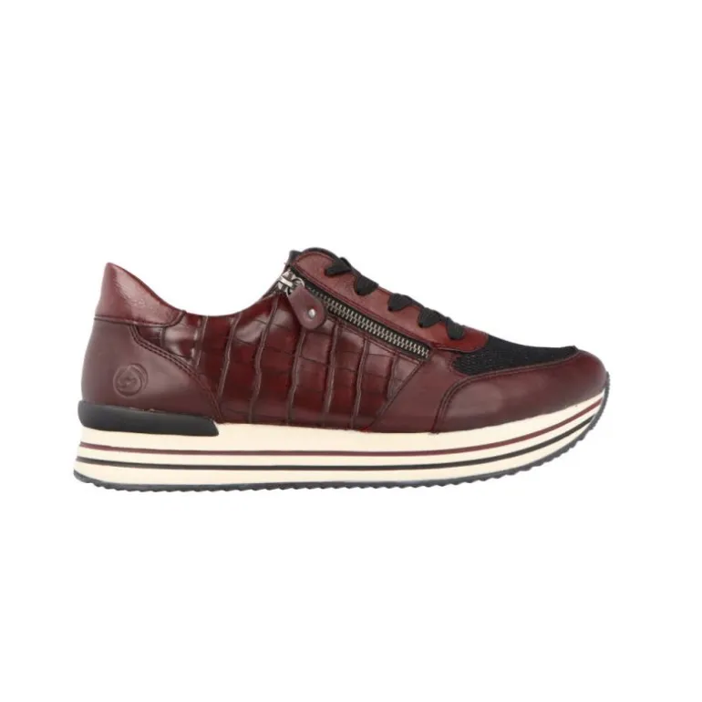Sneakers*Remonte Cristal Burgundy