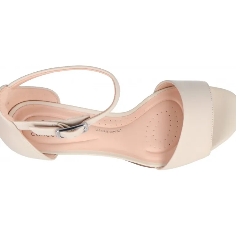 Sandales|Talons*Clarks Deva Mae Ivory Leather