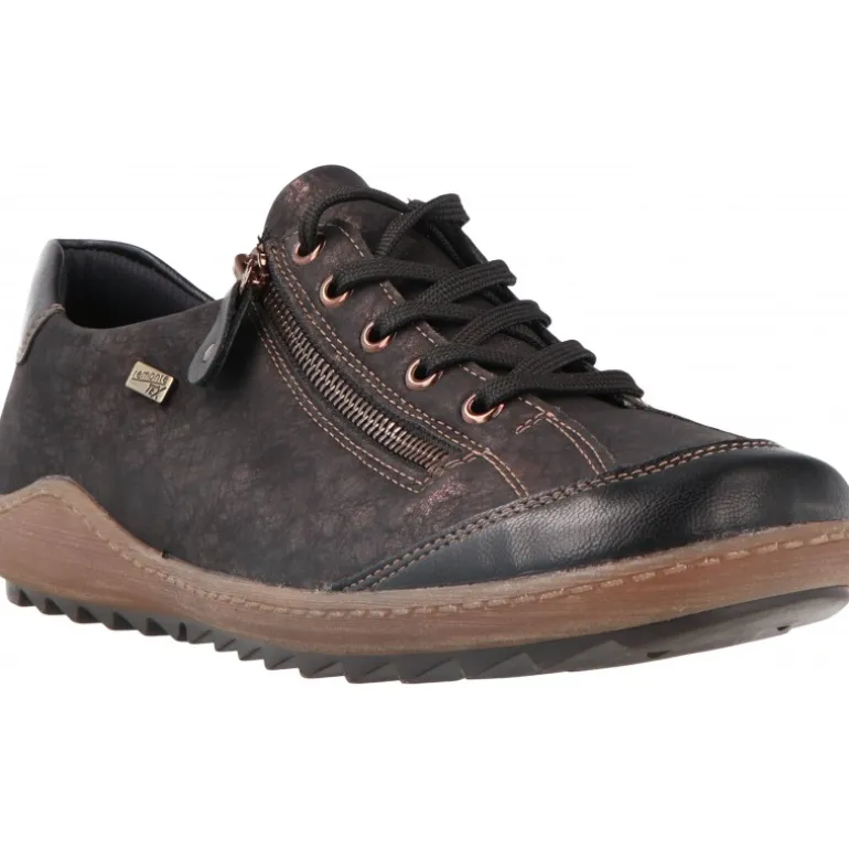 Sneakers*Remonte Federica Black Antique