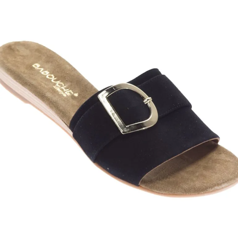 Sandales|Tongs*Babouche Laini Black suede
