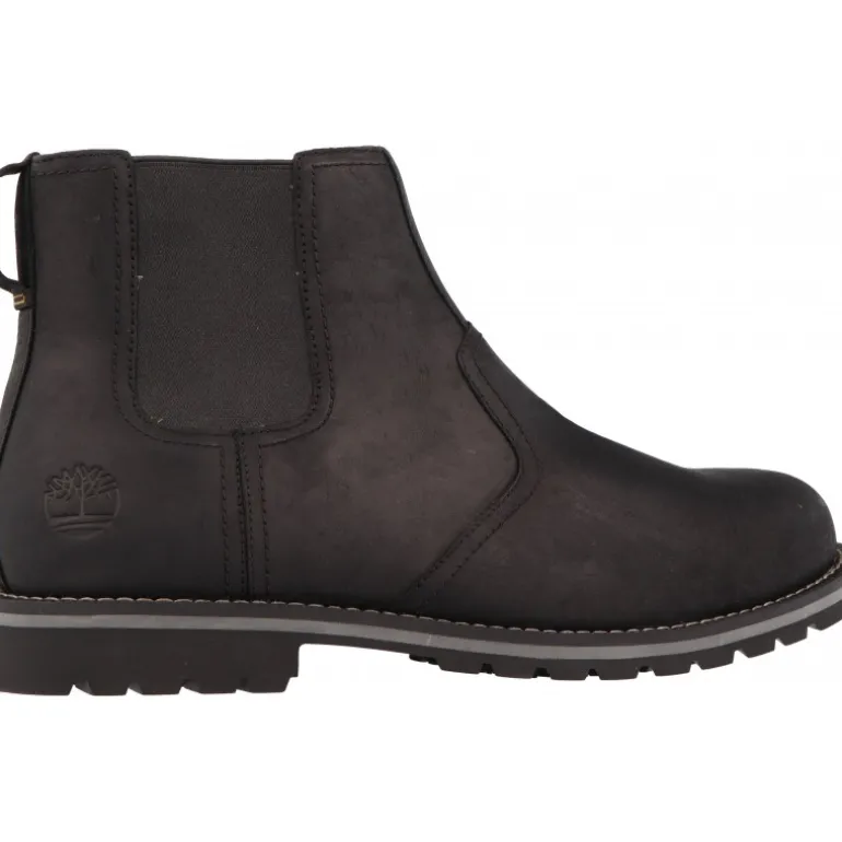 Bottes / Montantes*Timberland Larchmont II Chelsea Black Full Grain