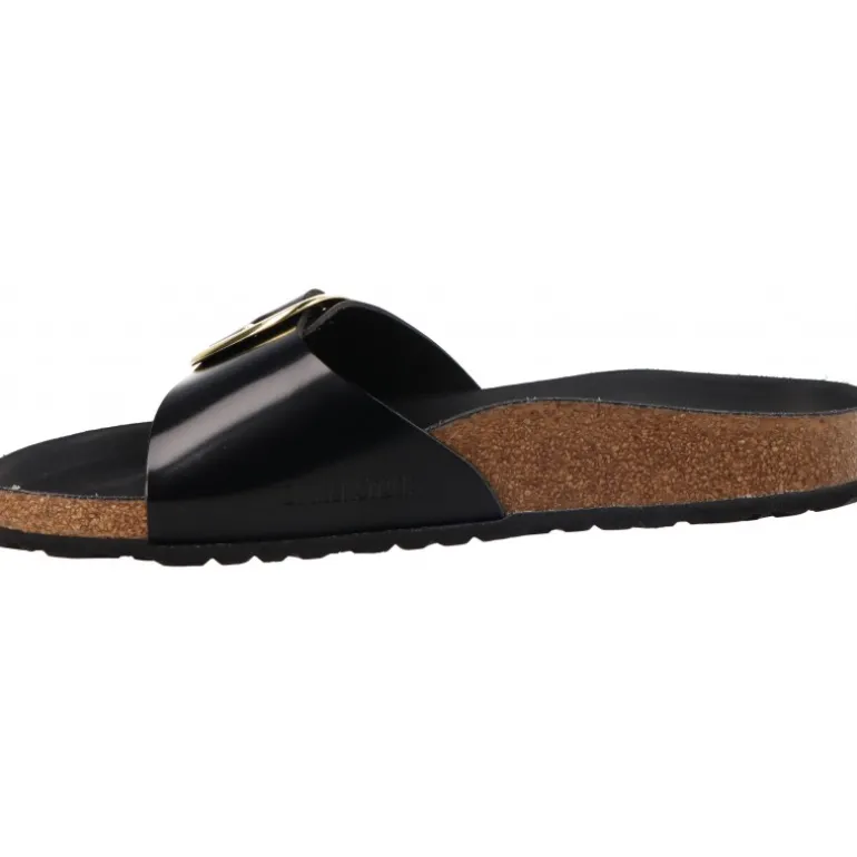 Sandales|Tongs*Birkenstock Madrid Big Buckle Black Narrow