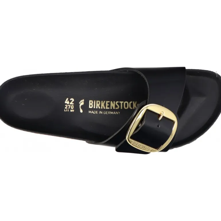 Sandales|Tongs*Birkenstock Madrid Big Buckle Black Narrow
