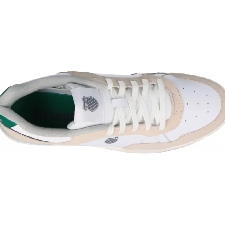 Sneakers*kswiss Match Pro Lth Whtcapgry/avntrn/gry