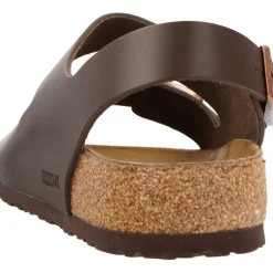 Sandales*Birkenstock Milano Natural Leather Dark Brown