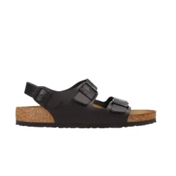 Sandales*Birkenstock Milano Natural Leather Noir