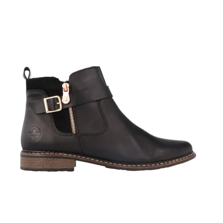 Bottines*Rieker Monique Black
