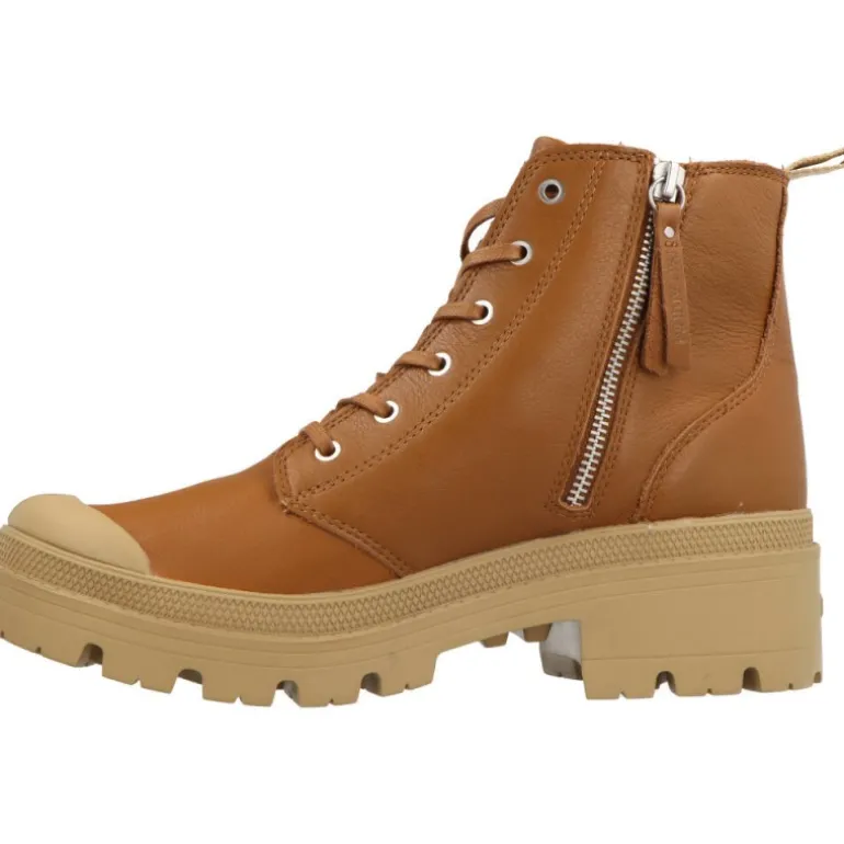 Bottines*Palladium Pallabase Leather Dear Brown