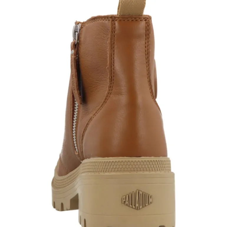 Bottines*Palladium Pallabase Leather Dear Brown