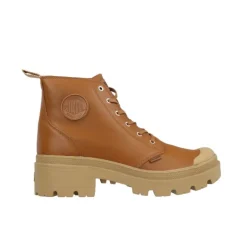 Bottines*Palladium Pallabase Leather Dear Brown