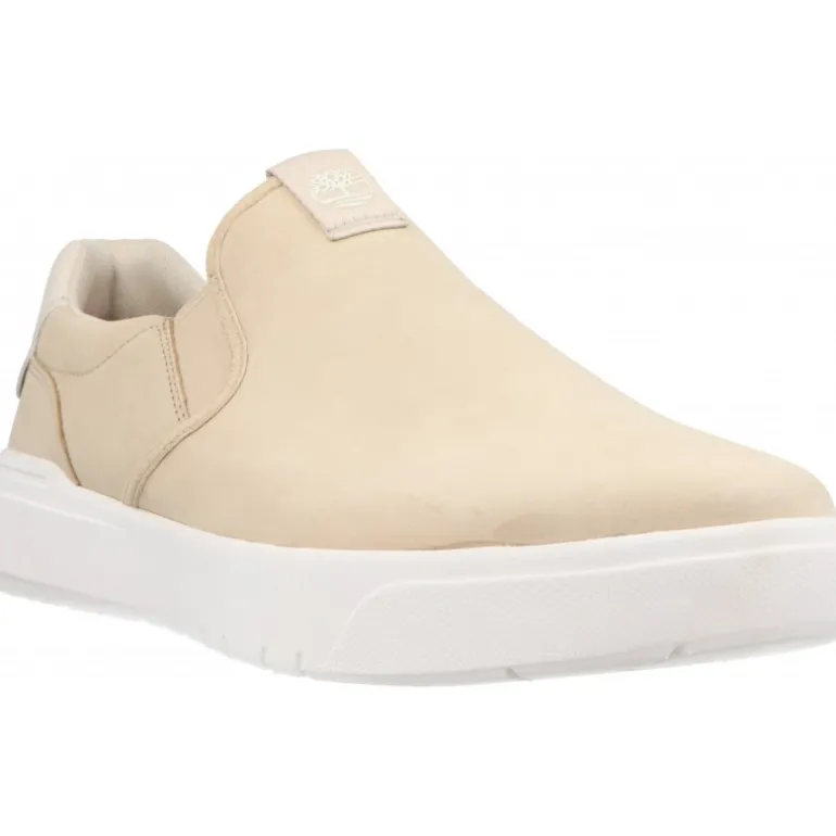 Mocassins*Timberland Seneca Bay Slip On Light Beige Nubuck
