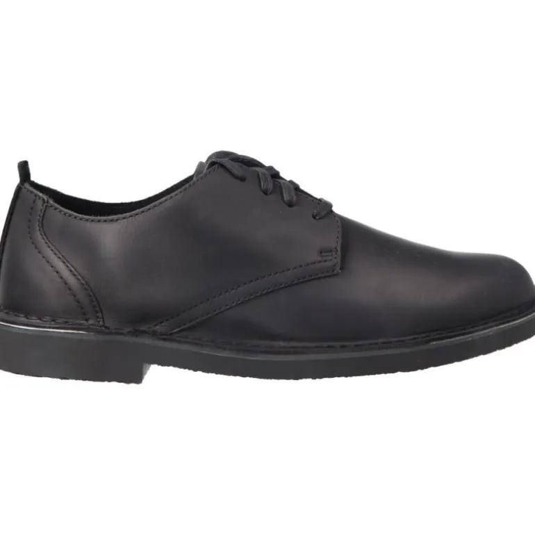 Classique*Clarks Shepton Low Black Leather