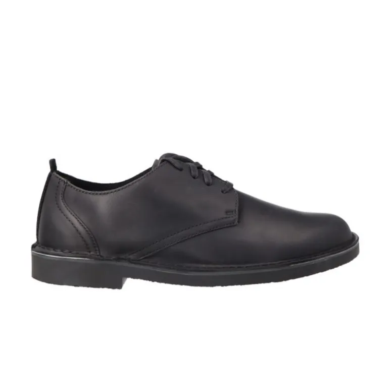 Classique*Clarks Shepton Low Black Leather