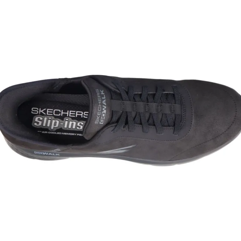 Baskets*Skechers Slip Ins Go Walk Flex Smooth Motion Black