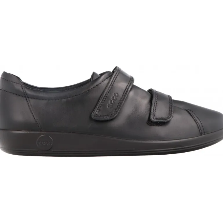 Mocassins*Ecco Soft 2.0 Velcro Black