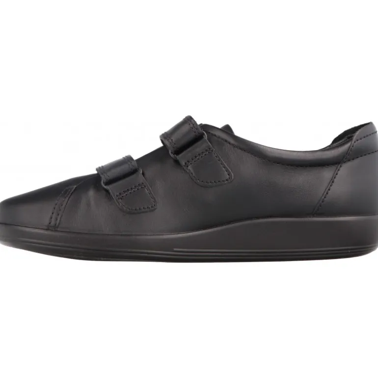 Mocassins*Ecco Soft 2.0 Velcro Black