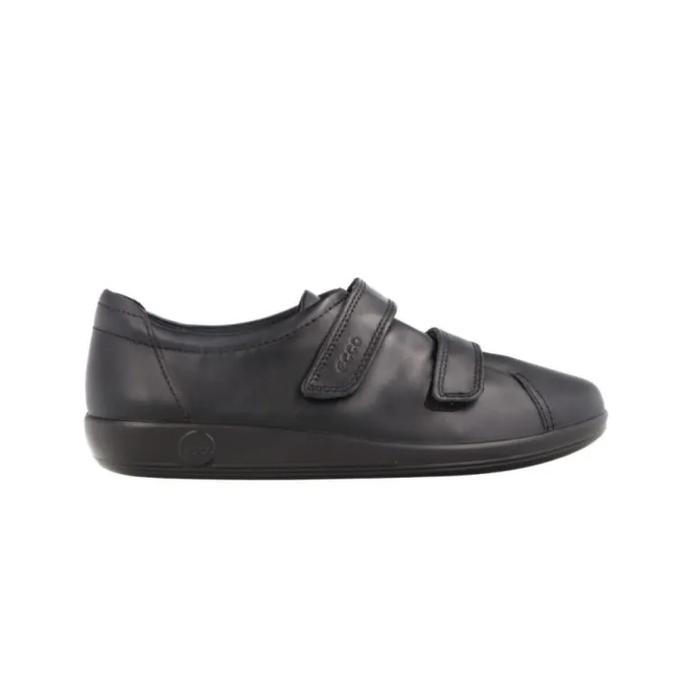 Mocassins*Ecco Soft 2.0 Velcro Black