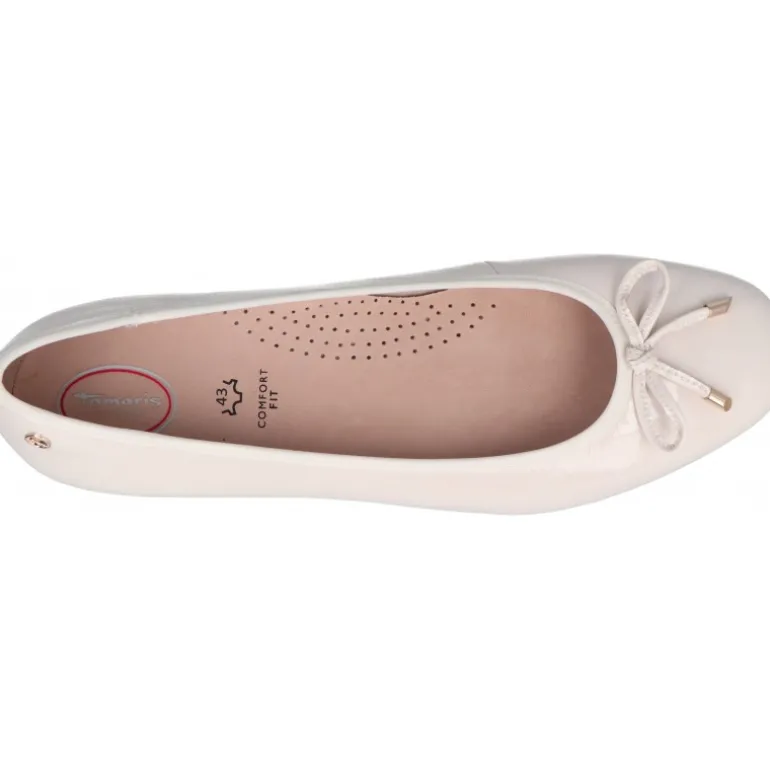 Ballerines*Tamaris Comfort Tamara Creme Patent