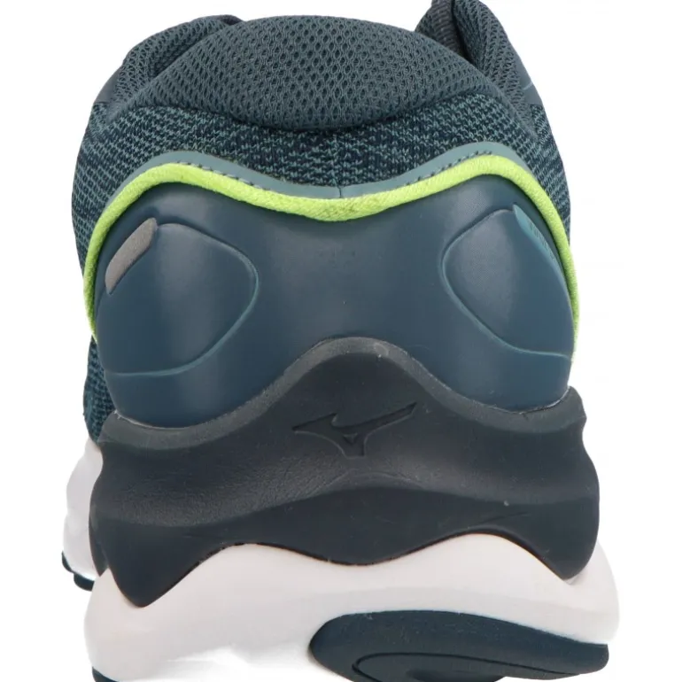 Running|Baskets*Mizuno Wave Skyrise 3 Smoke Blue/Neo Lime Neon/Flame