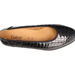 Ballerines*Gabor Zahide Alligator black
