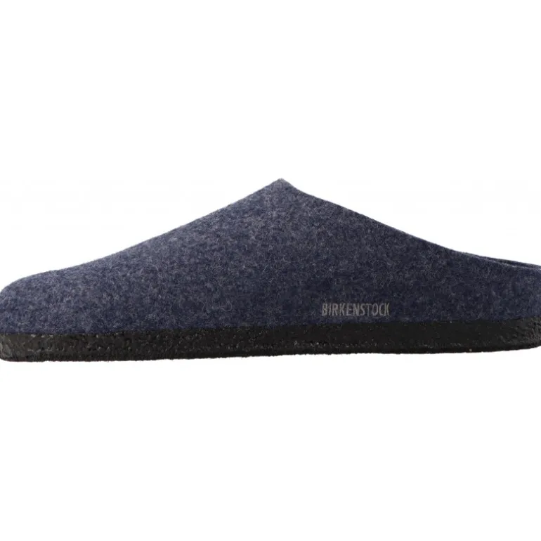 Chaussons*Birkenstock Zermatt Dark Blue Felt