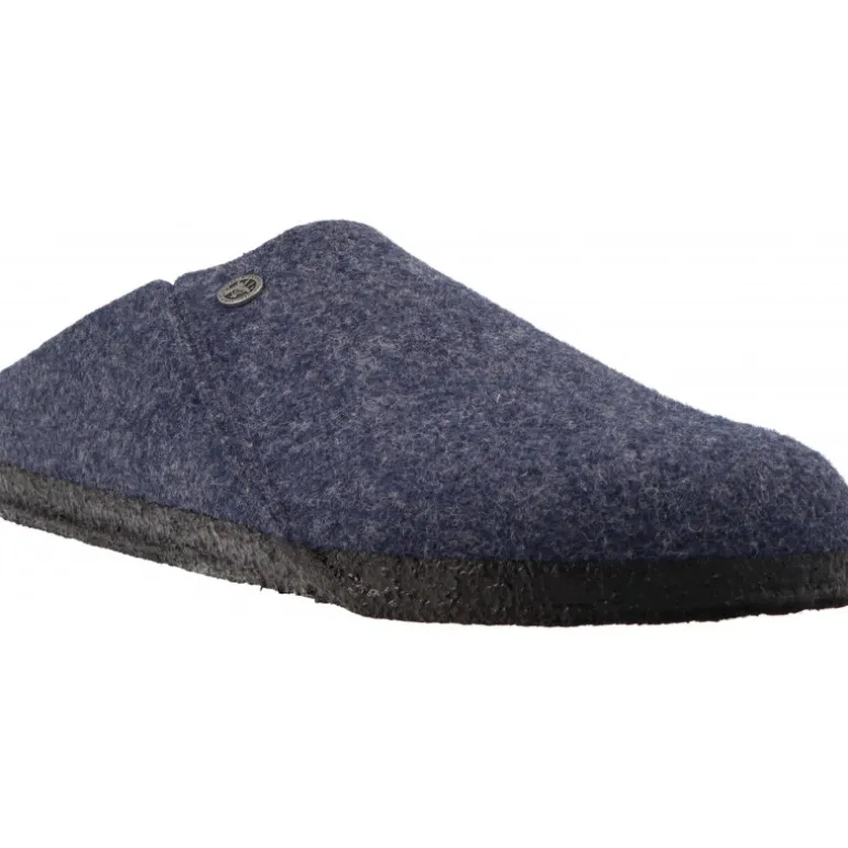 Chaussons*Birkenstock Zermatt Dark Blue Felt