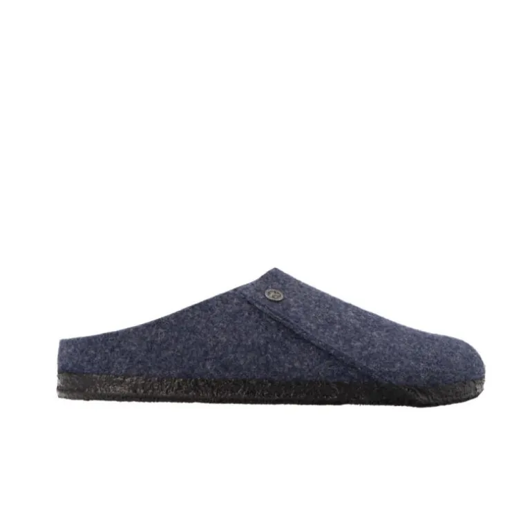 Chaussons*Birkenstock Zermatt Dark Blue Felt